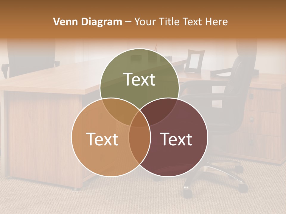 Armchair Of Director On A Background Of A Window PowerPoint Template