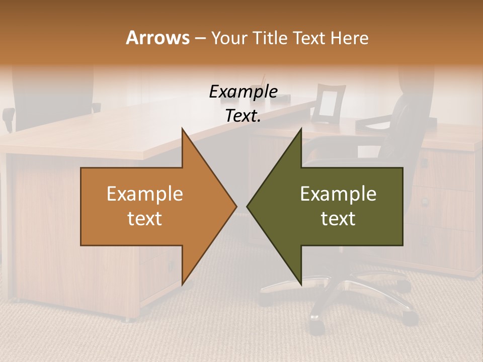Armchair Of Director On A Background Of A Window PowerPoint Template