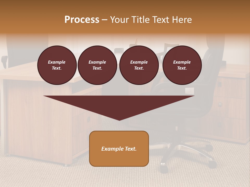 Armchair Of Director On A Background Of A Window PowerPoint Template