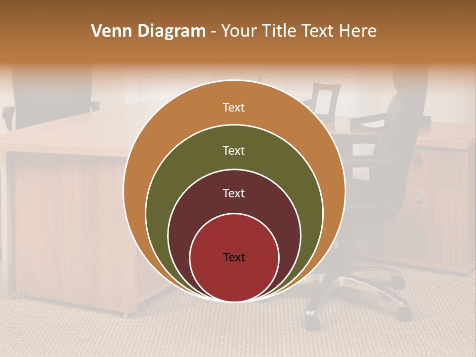 Armchair Of Director On A Background Of A Window PowerPoint Template