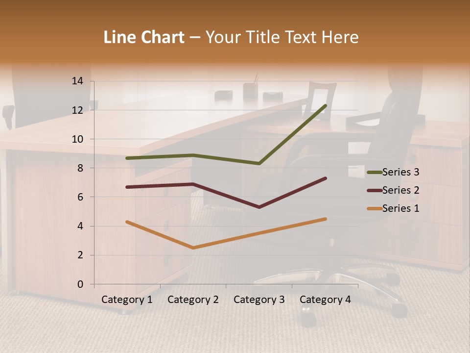 Armchair Of Director On A Background Of A Window PowerPoint Template