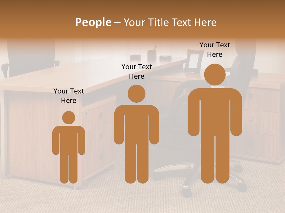 Armchair Of Director On A Background Of A Window PowerPoint Template