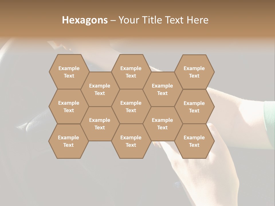 Woman Texting While Driving A Car PowerPoint Template