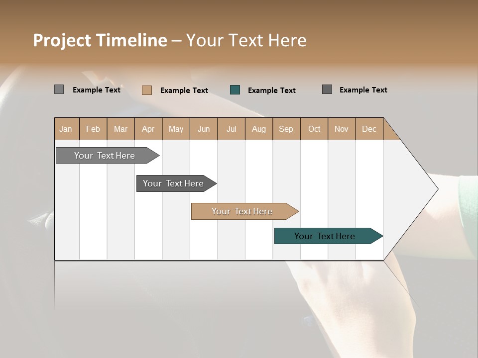 Woman Texting While Driving A Car PowerPoint Template