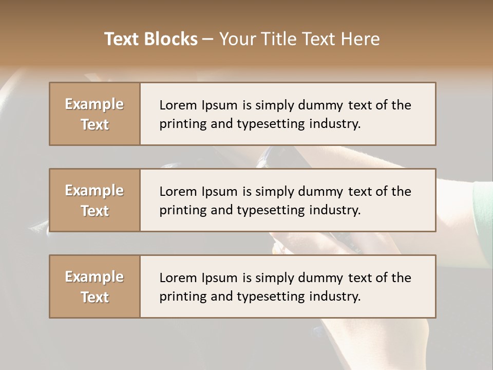 Woman Texting While Driving A Car PowerPoint Template