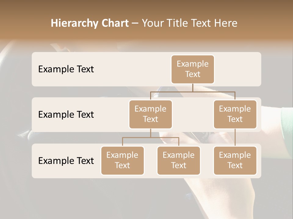 Woman Texting While Driving A Car PowerPoint Template