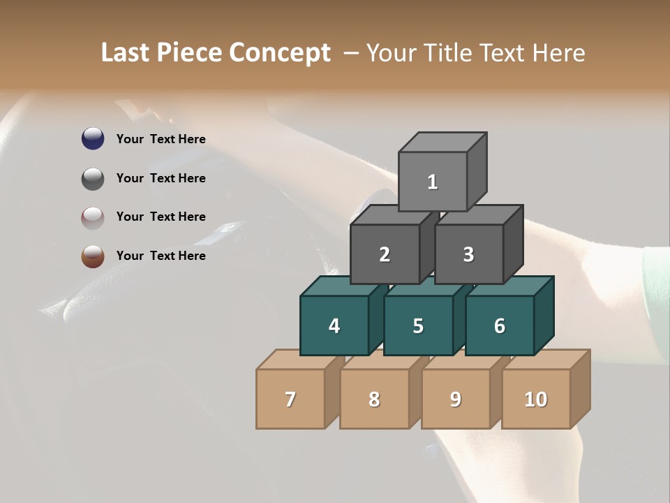 Woman Texting While Driving A Car PowerPoint Template