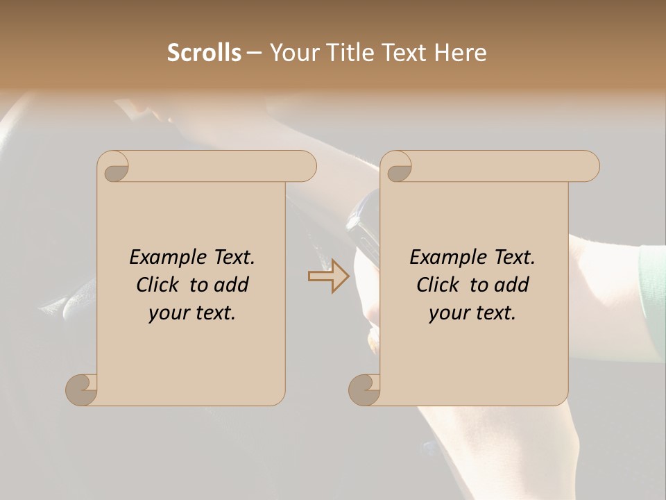 Woman Texting While Driving A Car PowerPoint Template