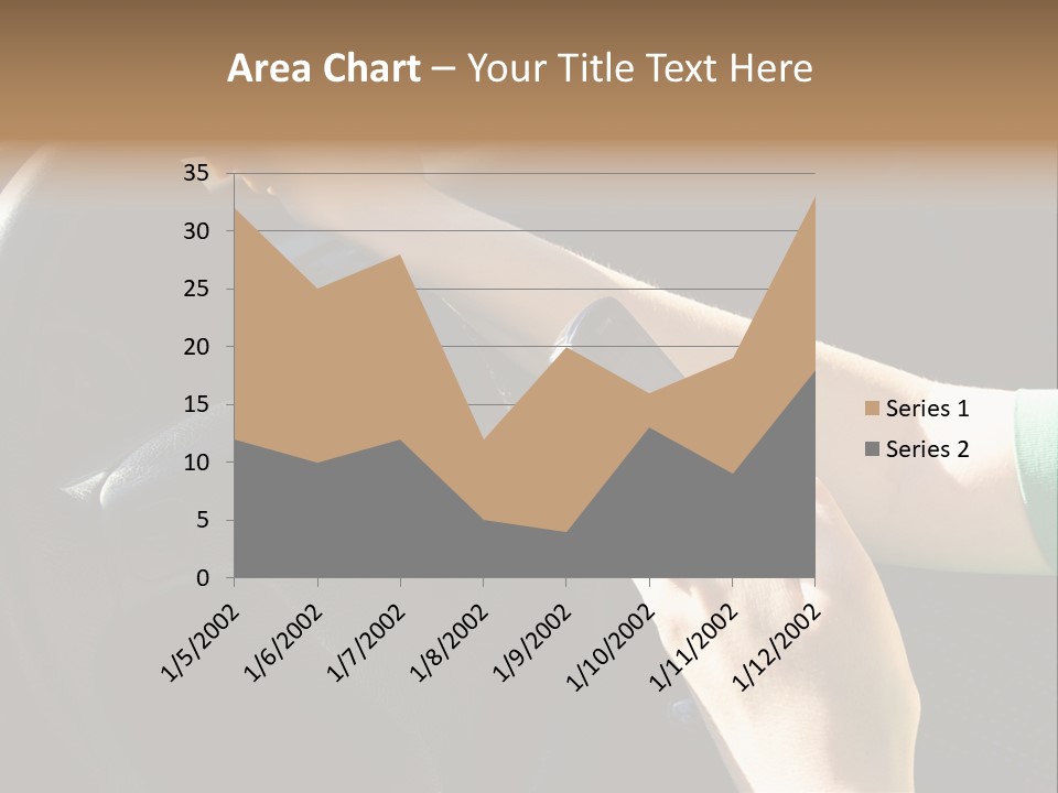 Woman Texting While Driving A Car PowerPoint Template