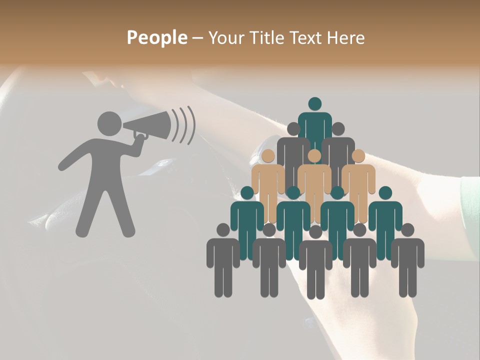 Woman Texting While Driving A Car PowerPoint Template