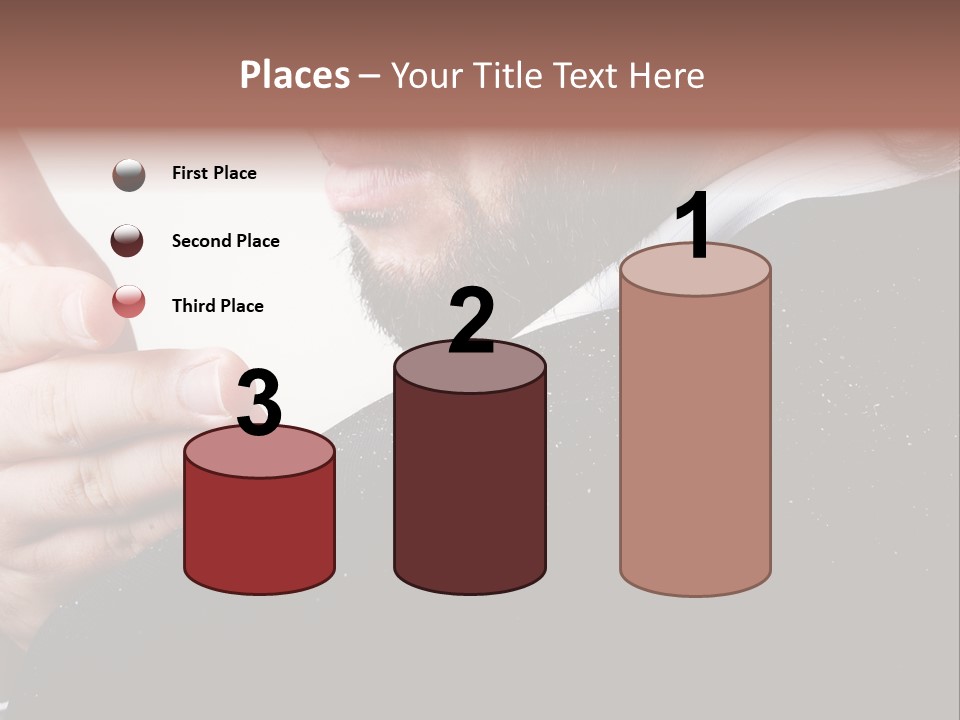 Dandruff Issue On Man's Sholder PowerPoint Template