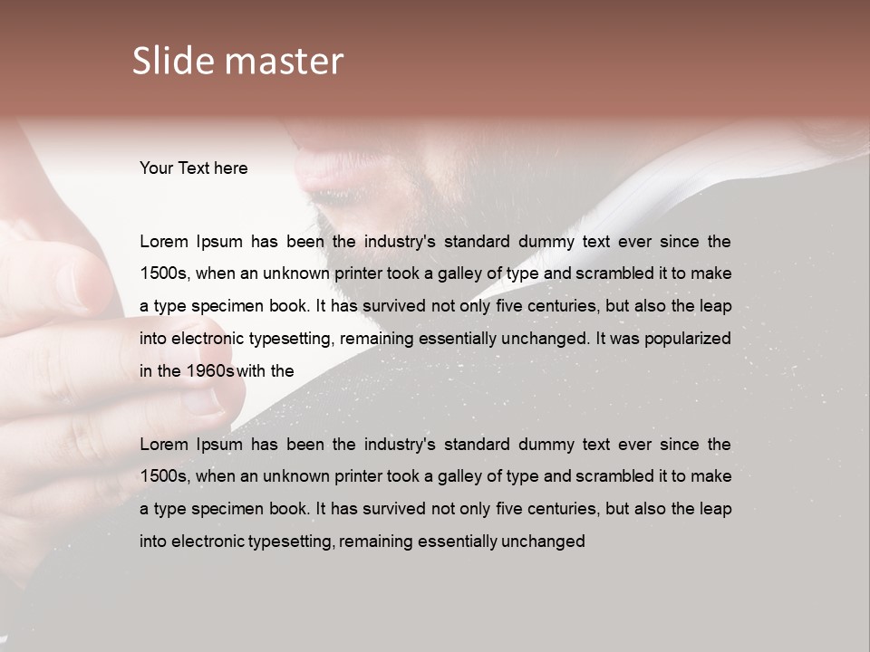 Dandruff Issue On Man's Sholder PowerPoint Template