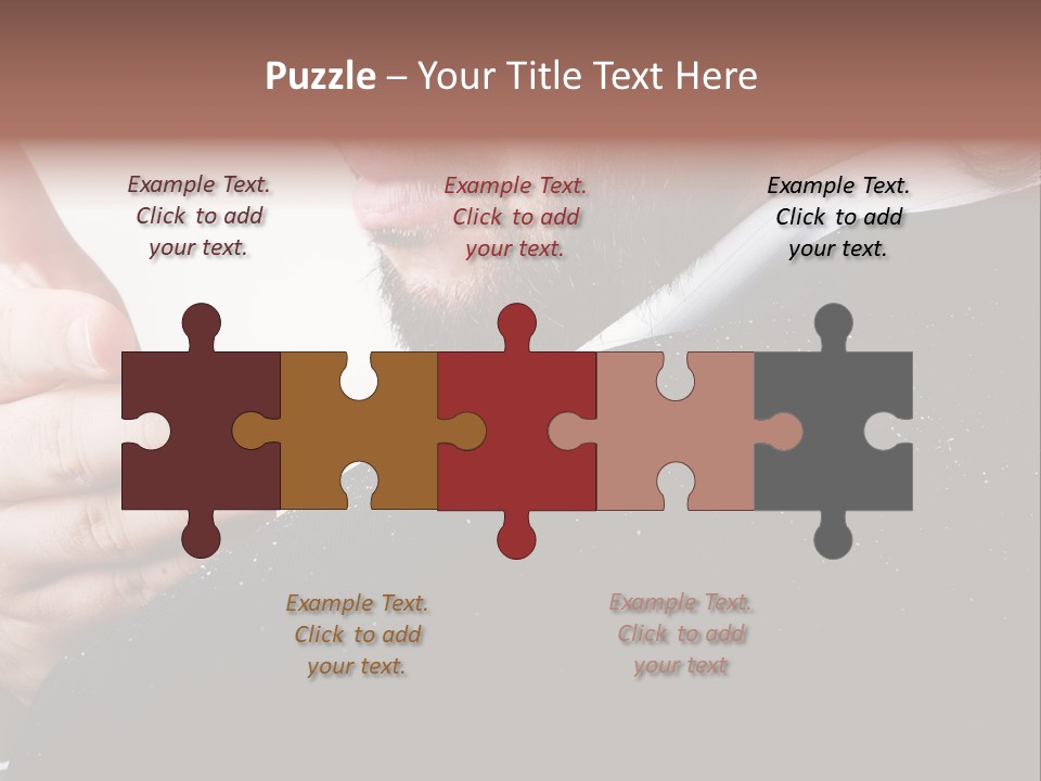 Dandruff Issue On Man's Sholder PowerPoint Template