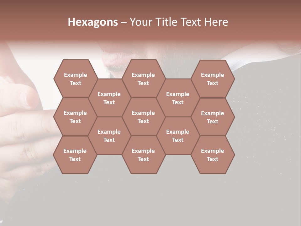 Dandruff Issue On Man's Sholder PowerPoint Template