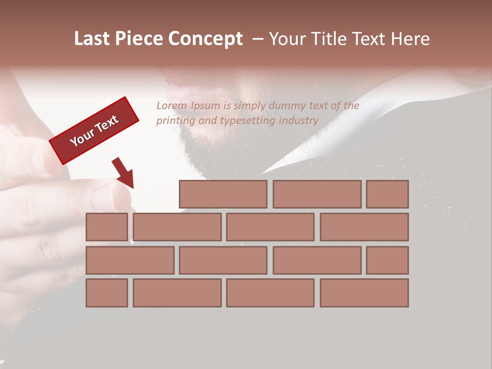 Dandruff Issue On Man's Sholder PowerPoint Template