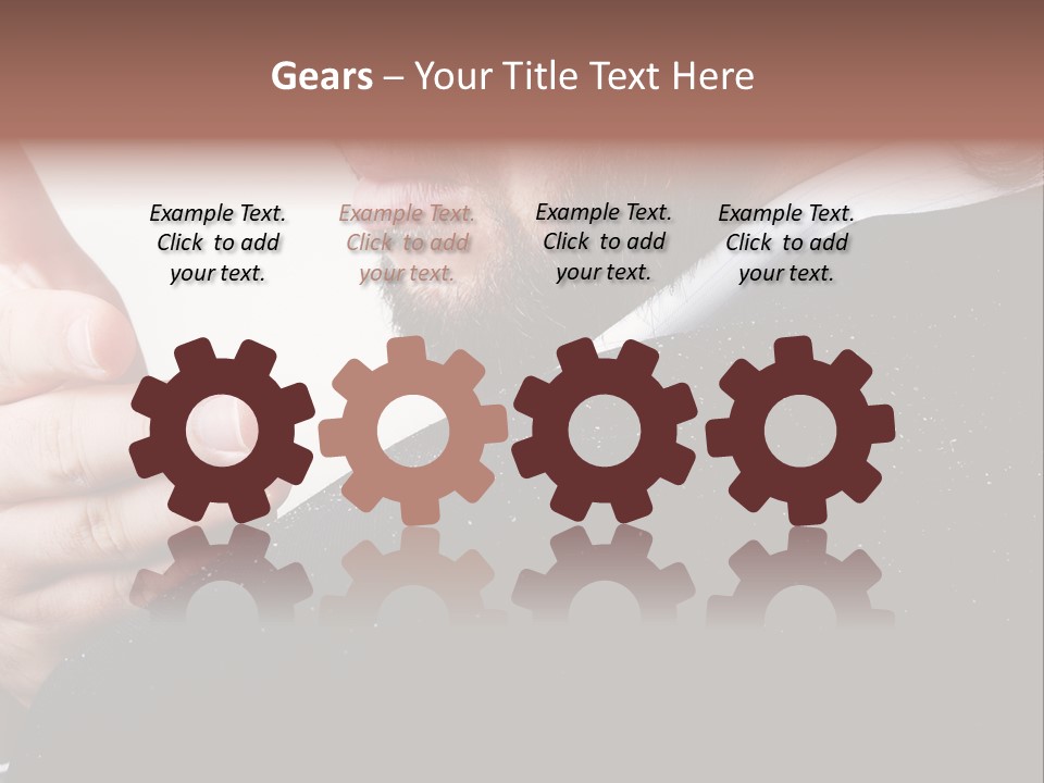 Dandruff Issue On Man's Sholder PowerPoint Template