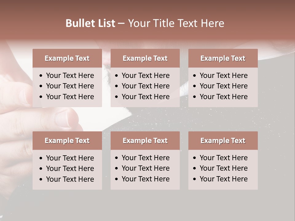Dandruff Issue On Man's Sholder PowerPoint Template