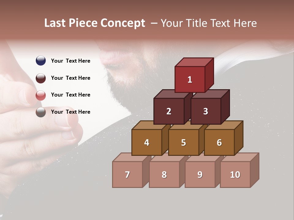 Dandruff Issue On Man's Sholder PowerPoint Template