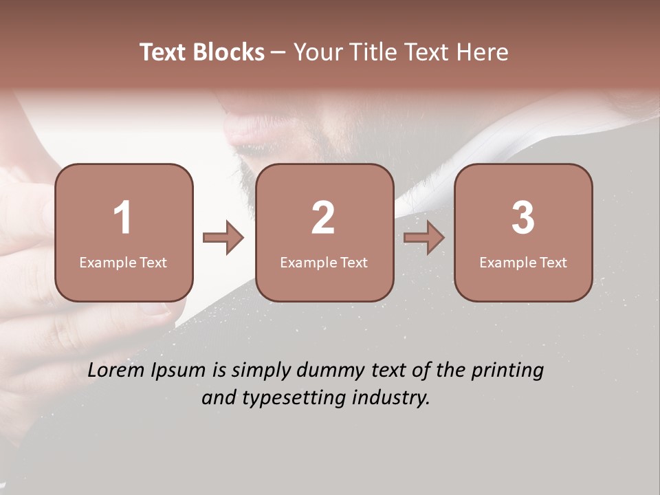 Dandruff Issue On Man's Sholder PowerPoint Template