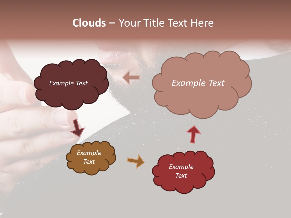 Dandruff Issue On Man's Sholder PowerPoint Template