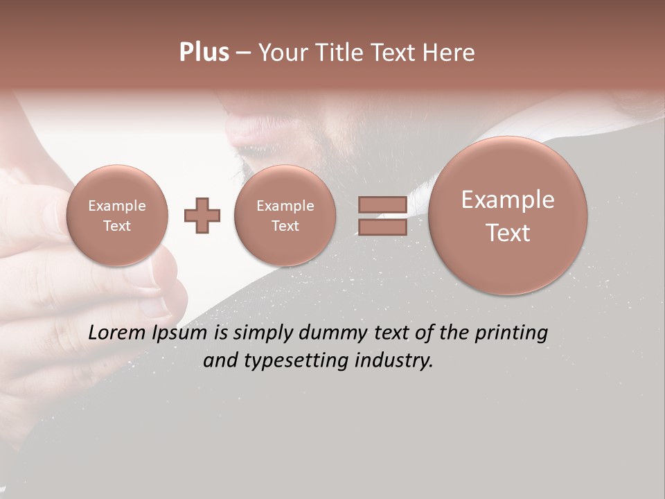 Dandruff Issue On Man's Sholder PowerPoint Template