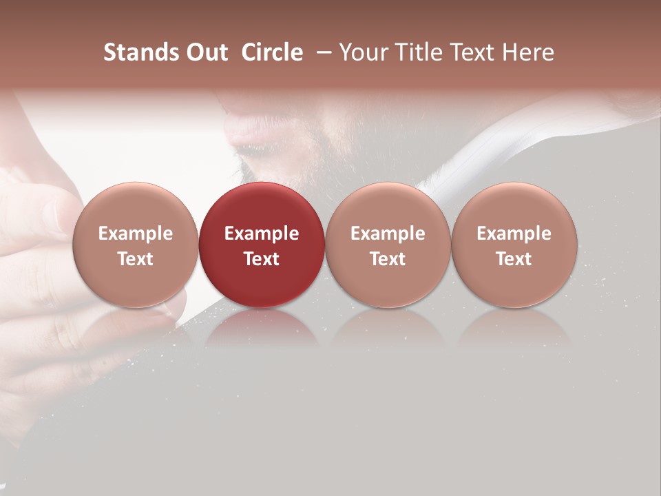 Dandruff Issue On Man's Sholder PowerPoint Template