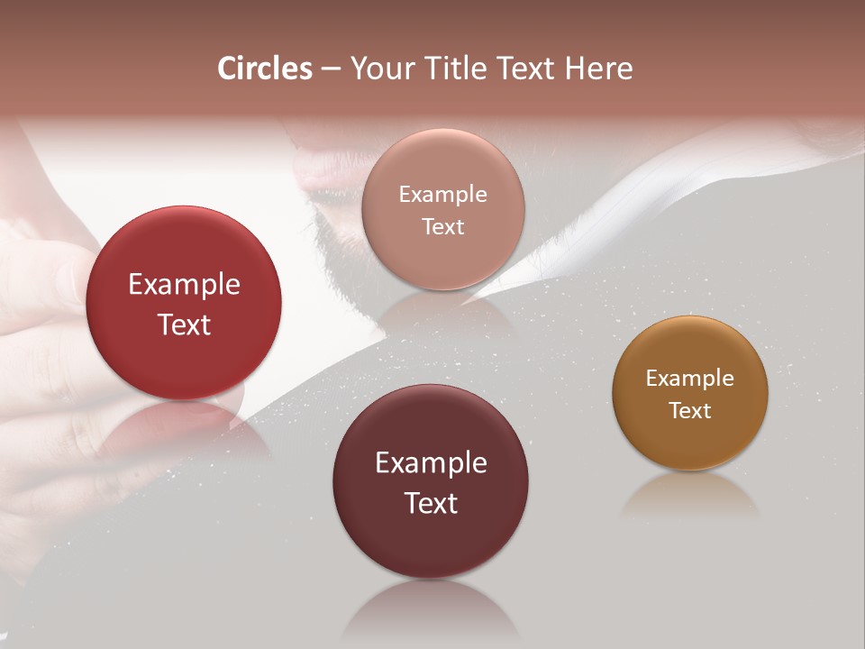 Dandruff Issue On Man's Sholder PowerPoint Template