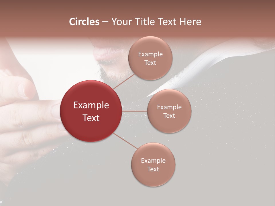 Dandruff Issue On Man's Sholder PowerPoint Template