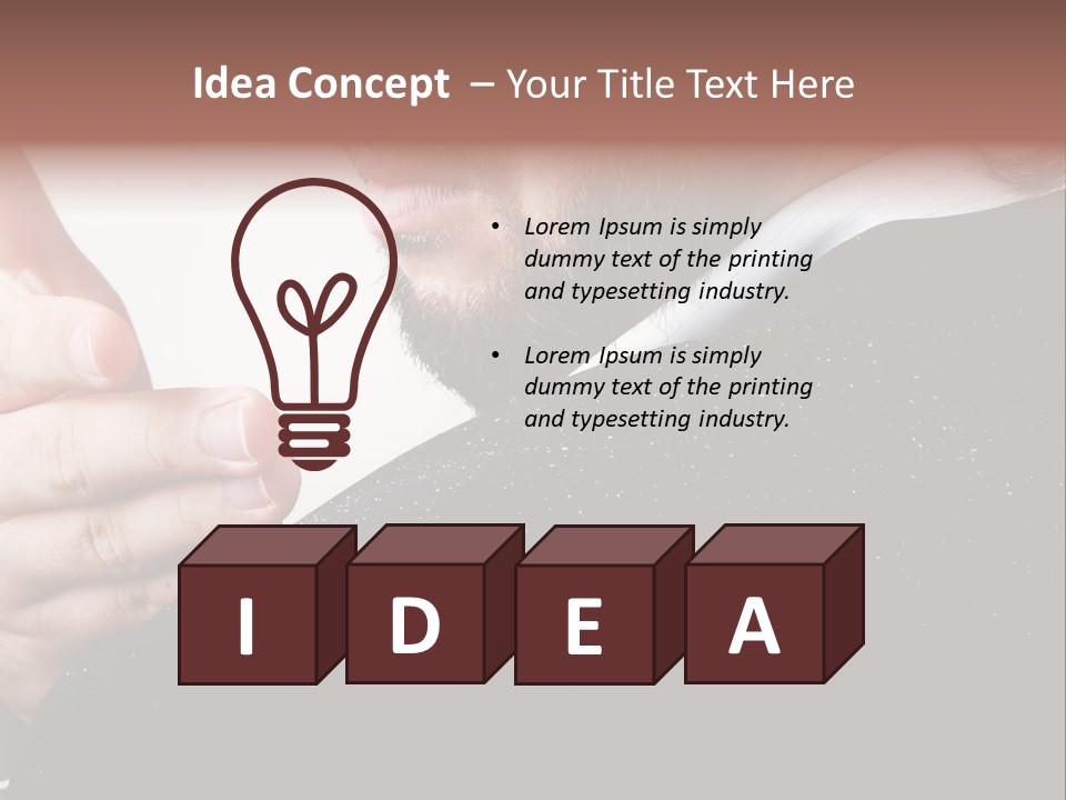 Dandruff Issue On Man's Sholder PowerPoint Template