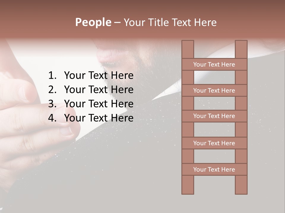 Dandruff Issue On Man's Sholder PowerPoint Template
