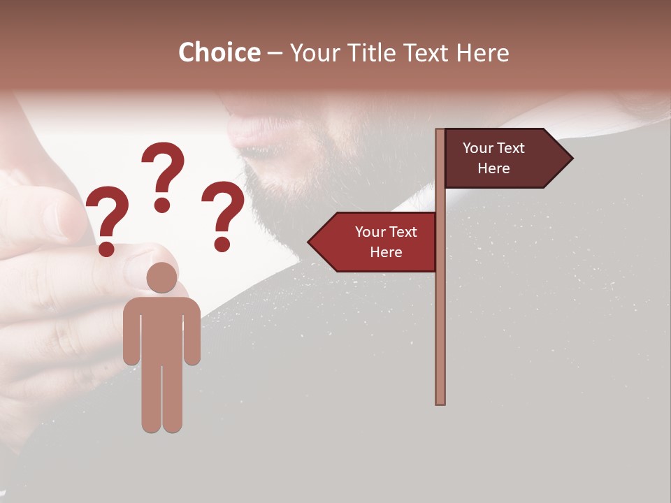Dandruff Issue On Man's Sholder PowerPoint Template