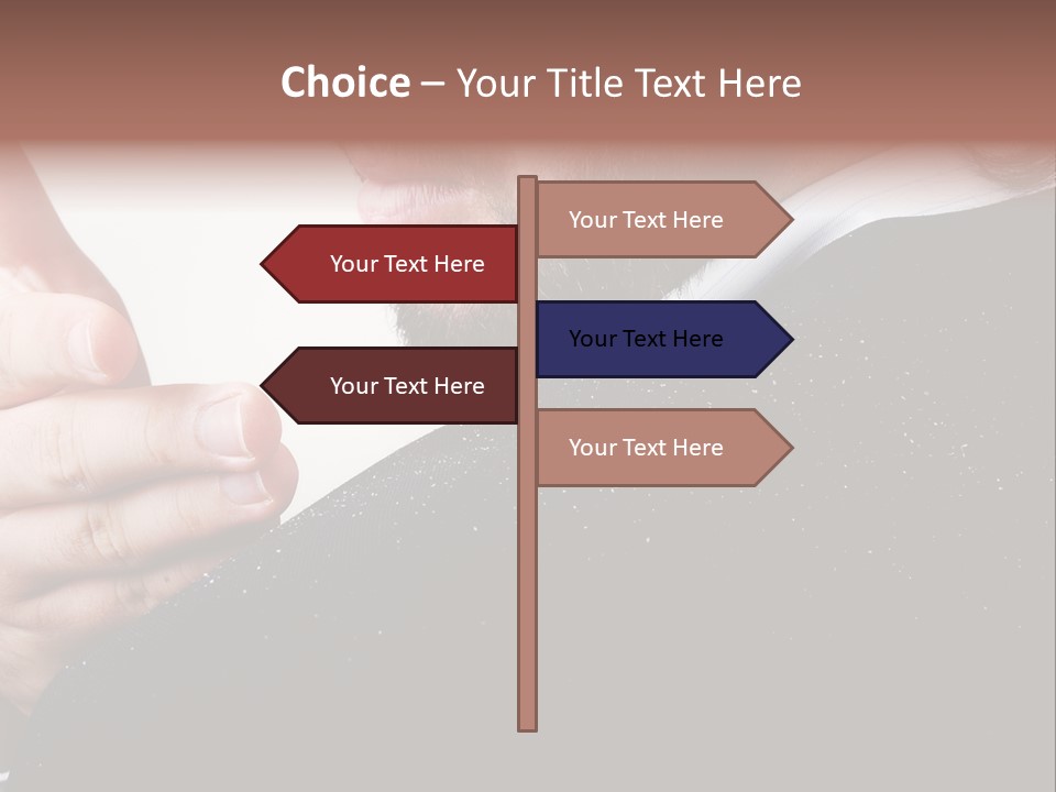Dandruff Issue On Man's Sholder PowerPoint Template