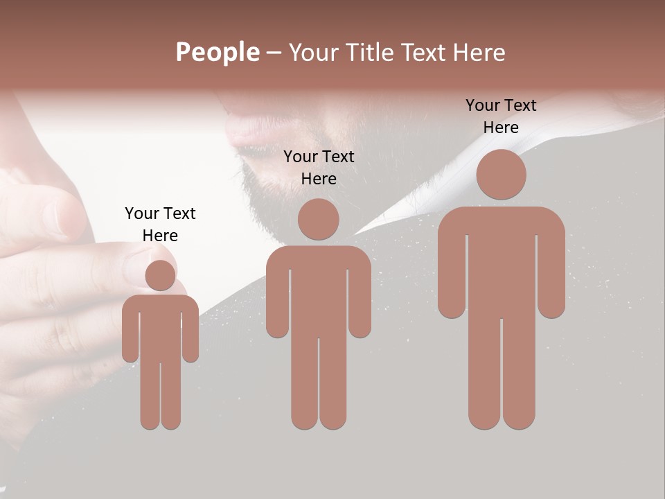 Dandruff Issue On Man's Sholder PowerPoint Template