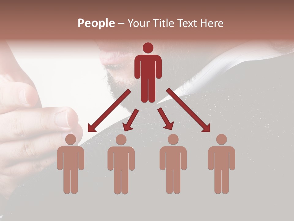 Dandruff Issue On Man's Sholder PowerPoint Template