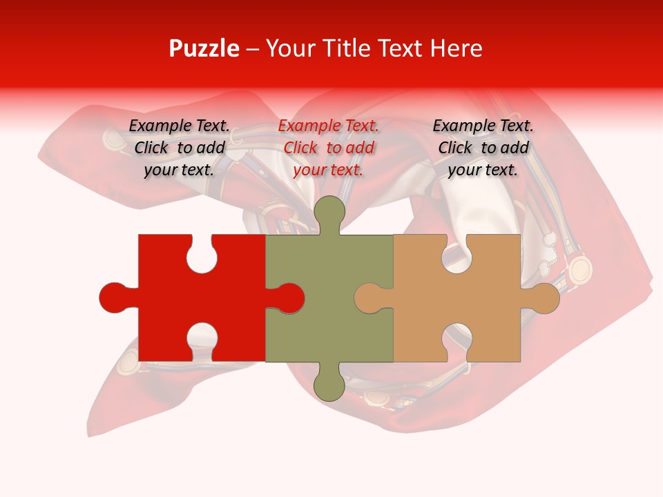 Scarf Isolated On A Background PowerPoint Template