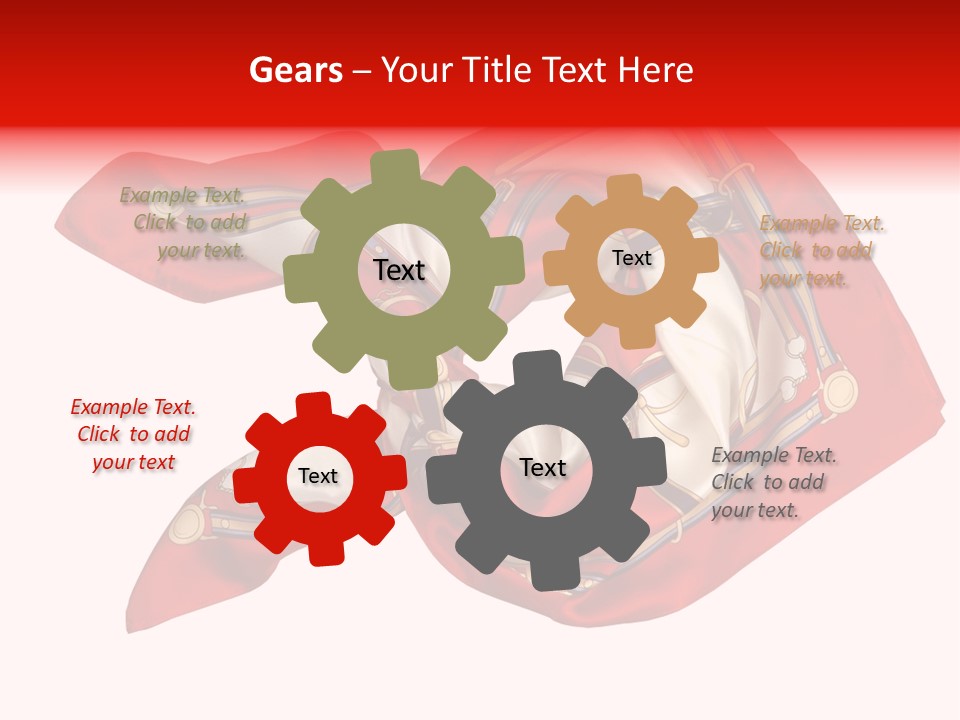 Scarf Isolated On A Background PowerPoint Template