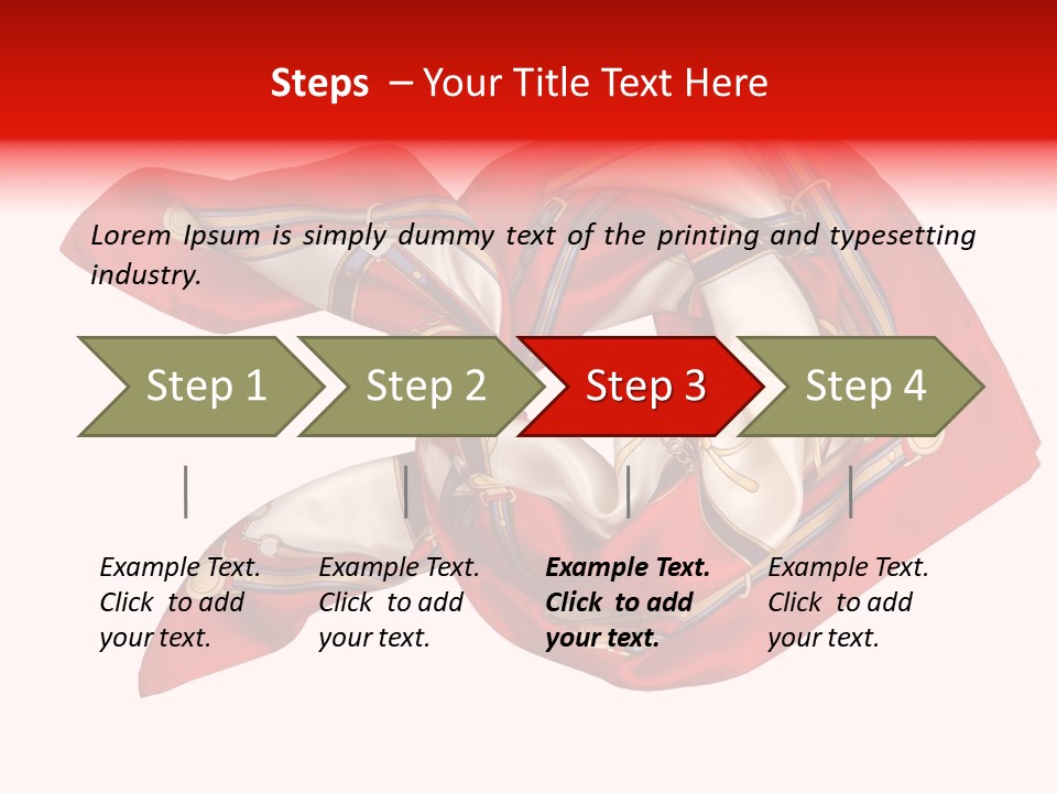 Scarf Isolated On A Background PowerPoint Template