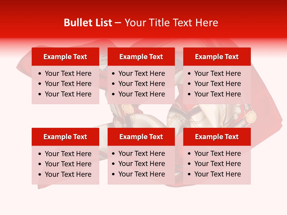 Scarf Isolated On A Background PowerPoint Template