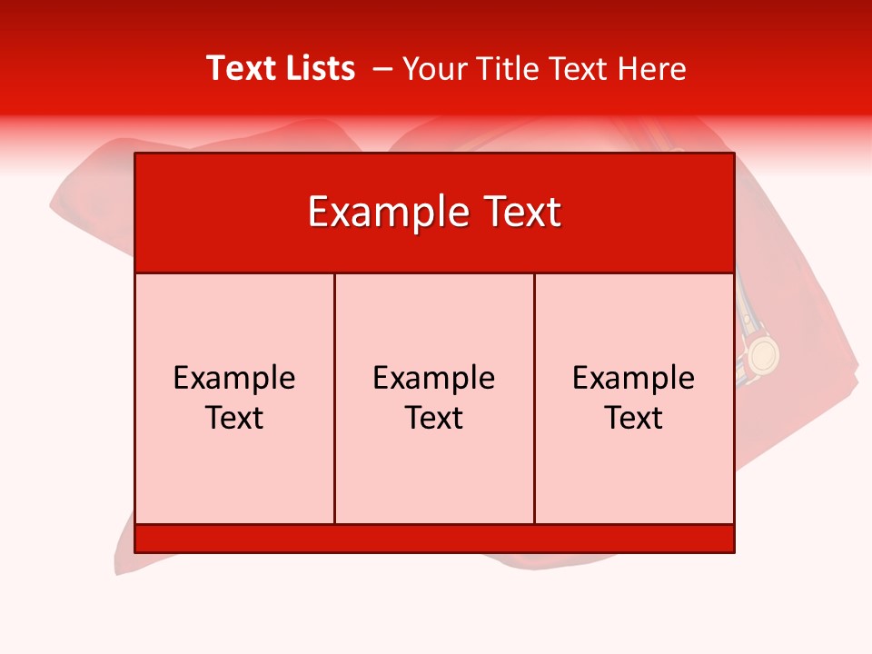 Scarf Isolated On A Background PowerPoint Template