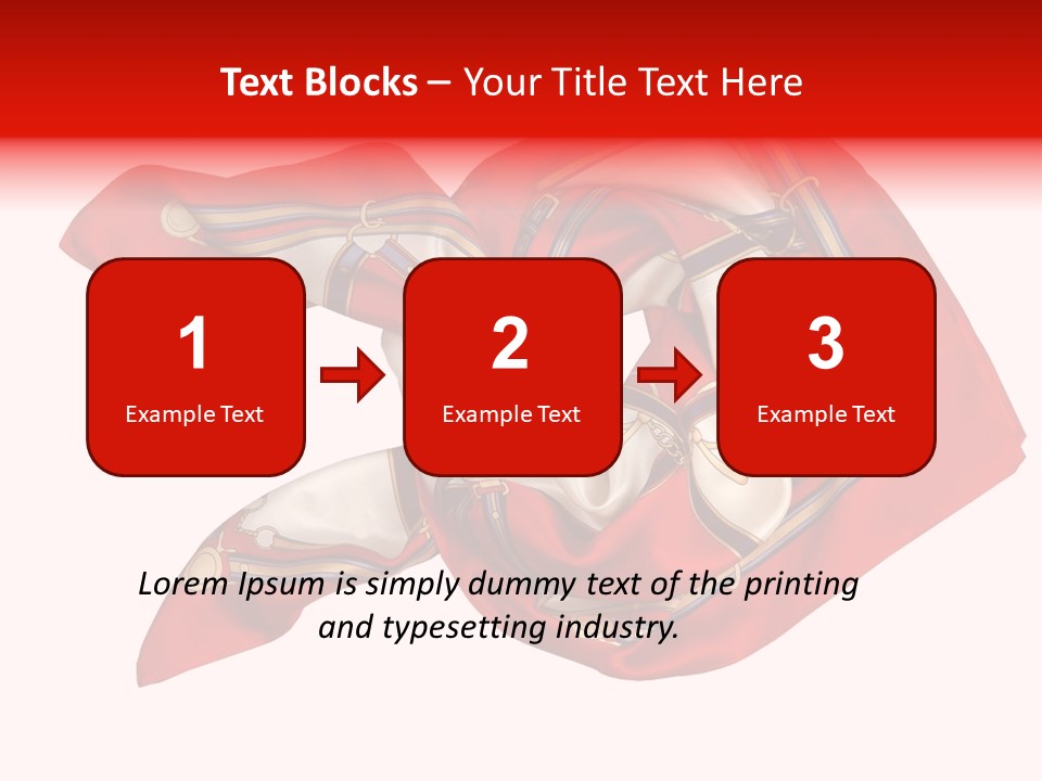 Scarf Isolated On A Background PowerPoint Template