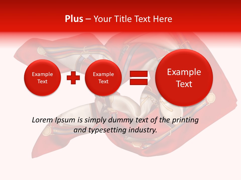 Scarf Isolated On A Background PowerPoint Template