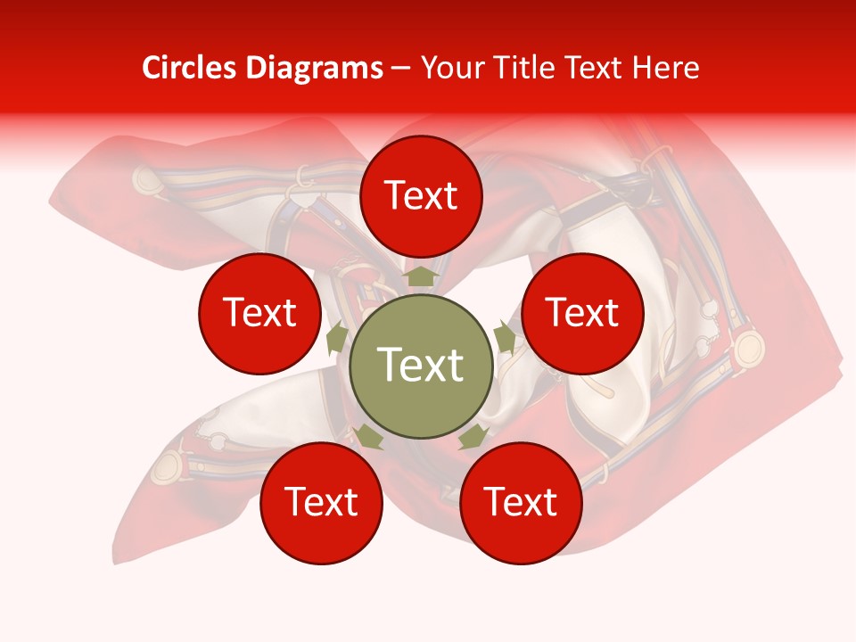 Scarf Isolated On A Background PowerPoint Template