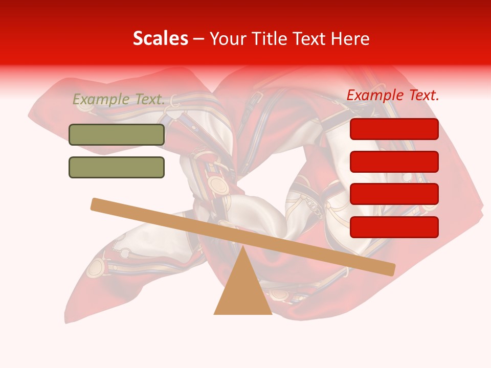 Scarf Isolated On A Background PowerPoint Template