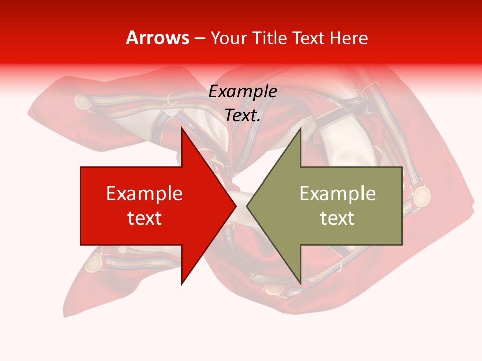 Scarf Isolated On A Background PowerPoint Template