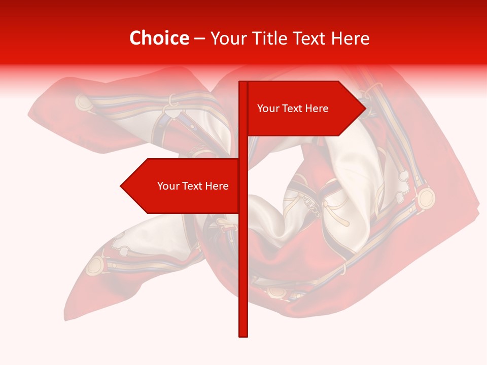 Scarf Isolated On A Background PowerPoint Template