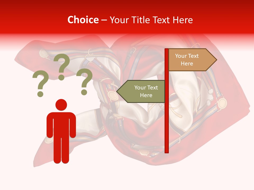 Scarf Isolated On A Background PowerPoint Template