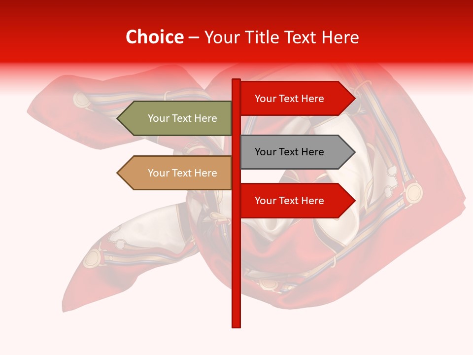 Scarf Isolated On A Background PowerPoint Template