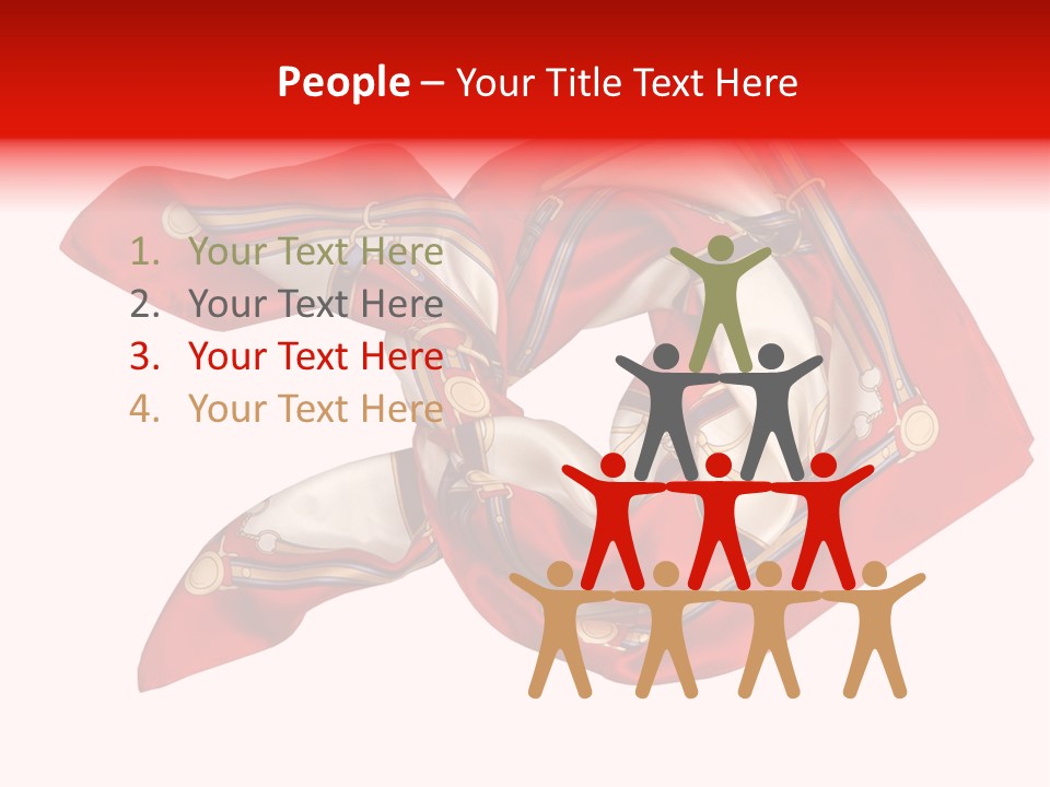 Scarf Isolated On A Background PowerPoint Template