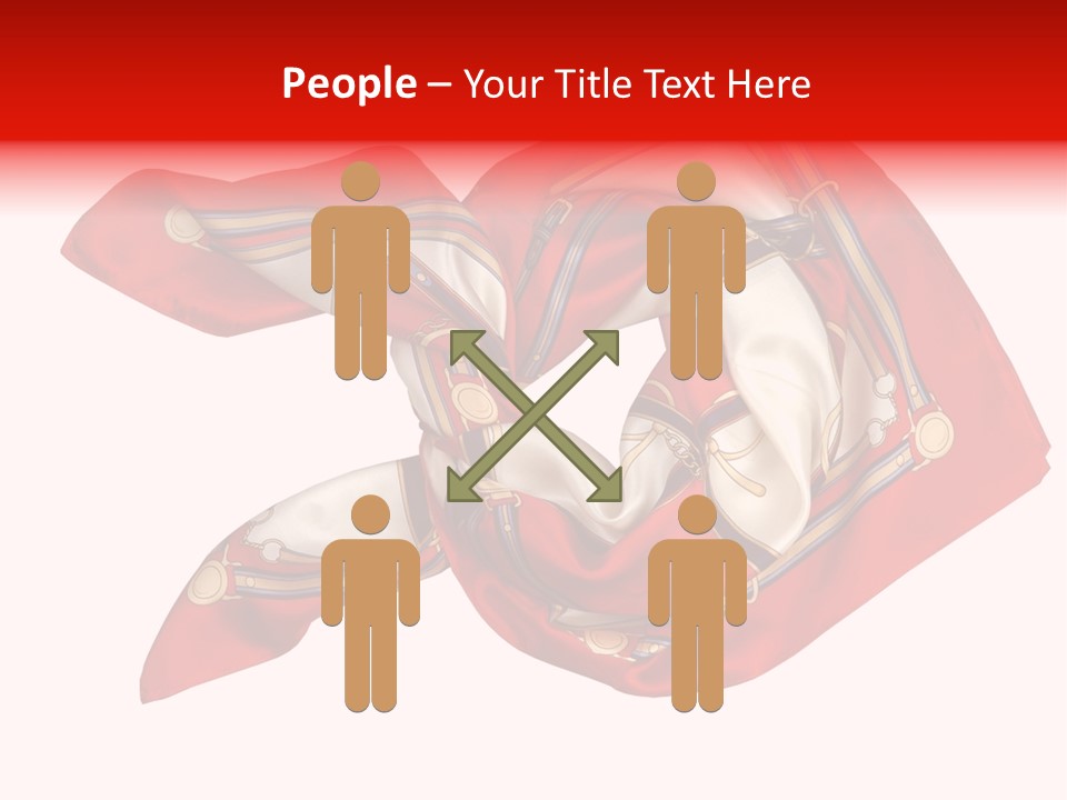 Scarf Isolated On A Background PowerPoint Template