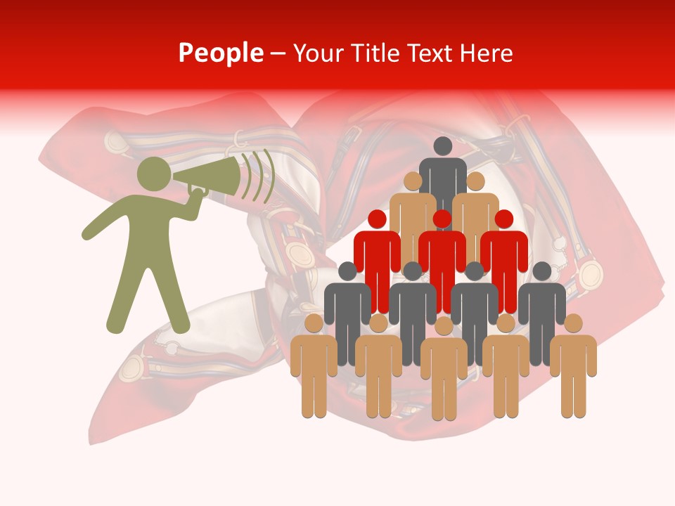 Scarf Isolated On A Background PowerPoint Template